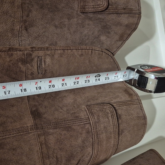 Vintage Cherokee Brown Leather Women's Blazer - Picture 8 of 9